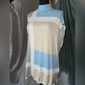 Joseph A Short Sleeved Turtleneck - Coastal Grandmother Vibes 🐚⛵️🌊